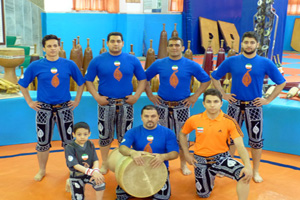 حضور منتخبین پهلوانی ایران در افتتاحیه مقرهای آسیایی