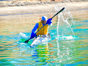 تیم ملی پاراکانو در دریاچه آزادی به آب می زند
