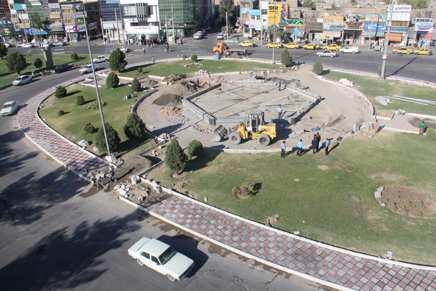 بازسازی  میدان آزادی بیرجند