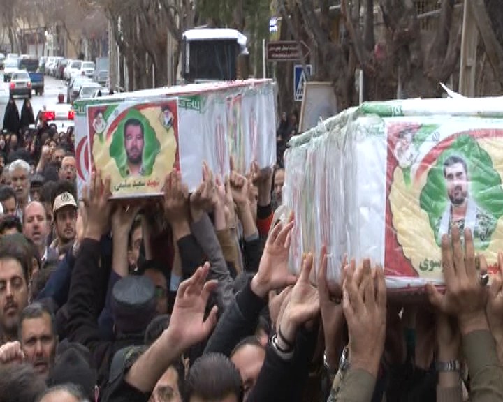 مراسم وداع با پیکر مطهر شهیدان مدافعان حریم امنیت در مبارکه مراسم وداع با پیکر مطهر شهیدان مدافعان حریم امنیت در مبارکه