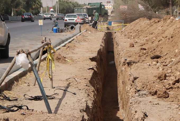 آغاز عملیات لوله گذاری خط انتقال پساب از مخزن مجاور پل الغدیر تا اکو پارک