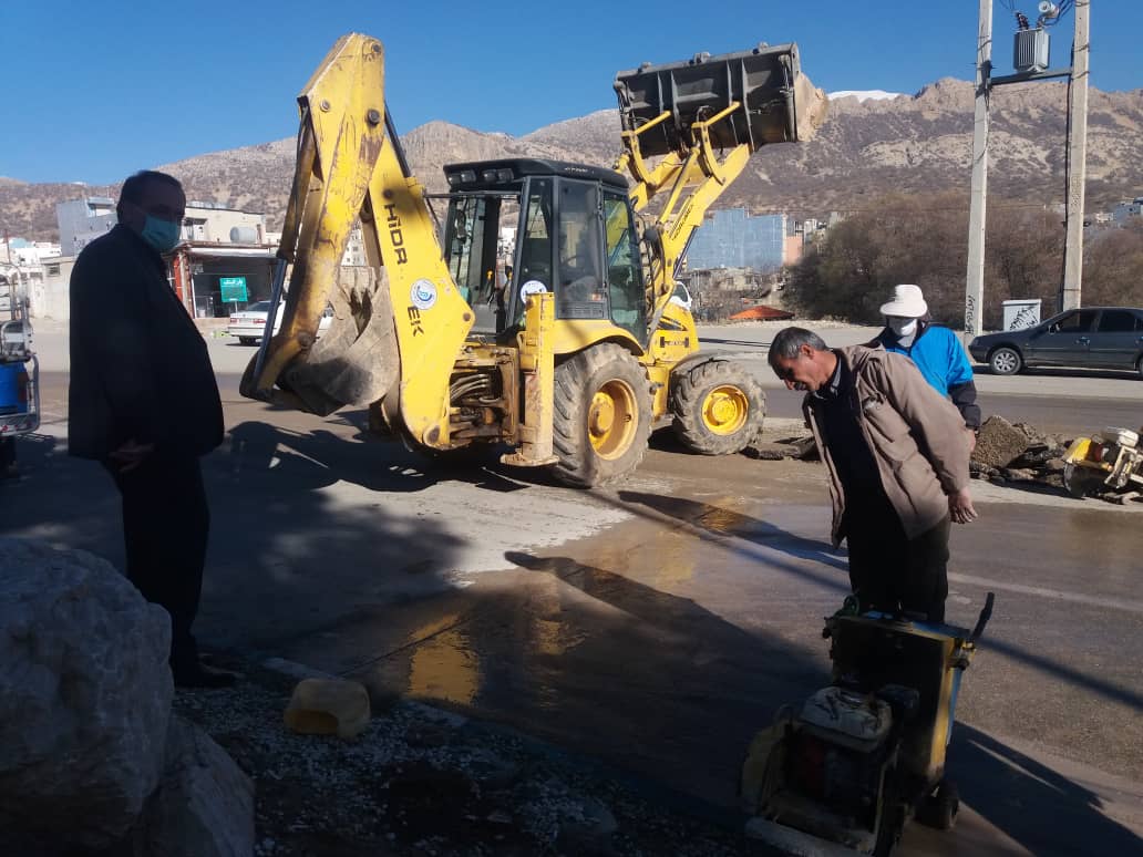 تعمیر ۳۳۰ مورد شکستگی شبکه توزیع آب در سطح بویراحمد