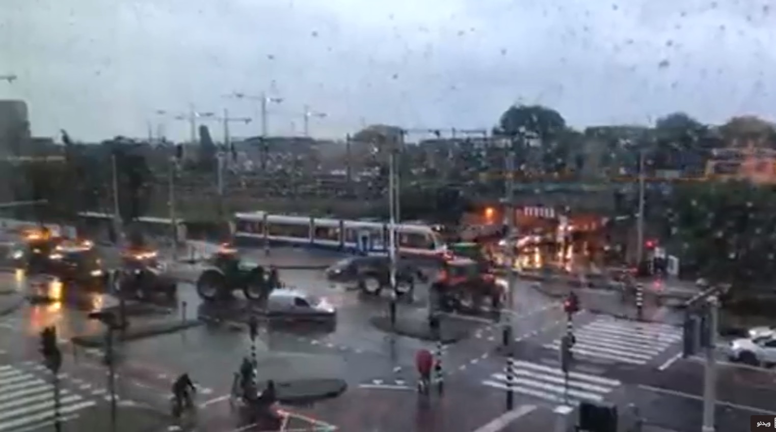 سومين روز تظاهرات کشاورزان هلندي