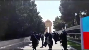 بانون عزادار حسینی در شهر باکو