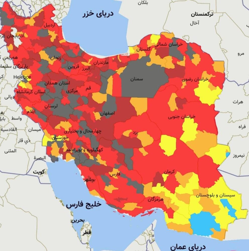 گچساران و کهگیلویه در وضعیت سیاه کرونایی