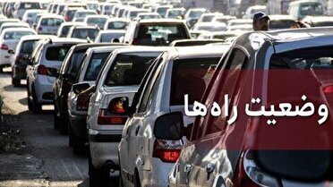 ترافیک نیمه سنگین در آزاد راه کرج _تهران