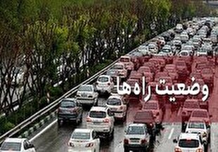 ترافیک نیمه سنگین در آزاد راه کرج _تهران