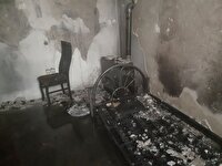 آتش سوزی خانه ویلایی به دلیل اتصالی سیم برق پنکه