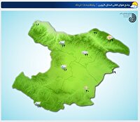 رعد و برق و بارش باران پدیده غالب امروز و فردا