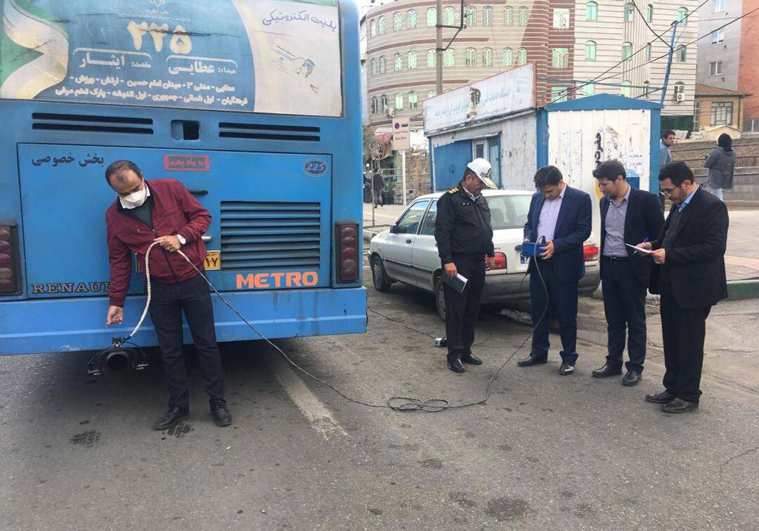 نجام تست سنجش آلایندگی ناوگان اتوبوسرانی شهرستان ارومیه نجام تست سنجش آلایندگی ناوگان اتوبوسرانی شهرستان ارومیه