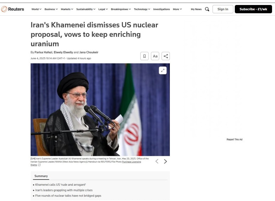 بازتاب بیانات رهبر معظم انقلاب در رسانههای انگلیس بازتاب بیانات رهبر معظم انقلاب در رسانههای انگلیس