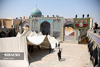 آیین برافراشتن خیمه ۴۰۰ ساله هارونیه اصفهان