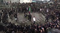 شور حسینی در صفوف عزاداری هیئت انصارالحسین کیش