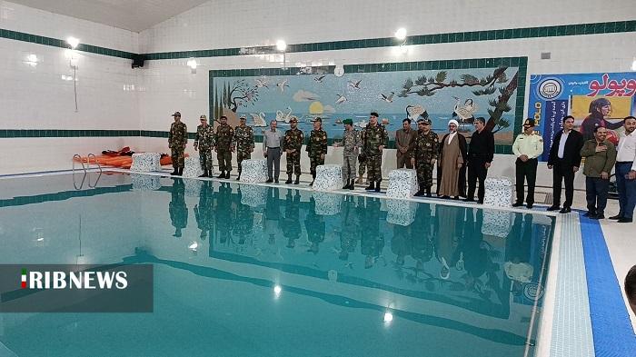 افتتاح طرح نوسازی استخر پادگان امام رضا‌ی مراغه