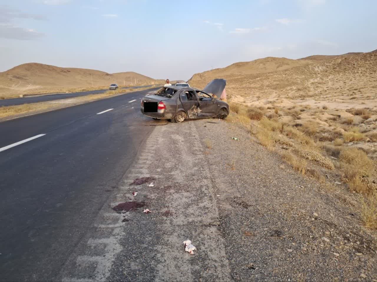 واژگونی خودرو نرسیده به حسن‌آباد