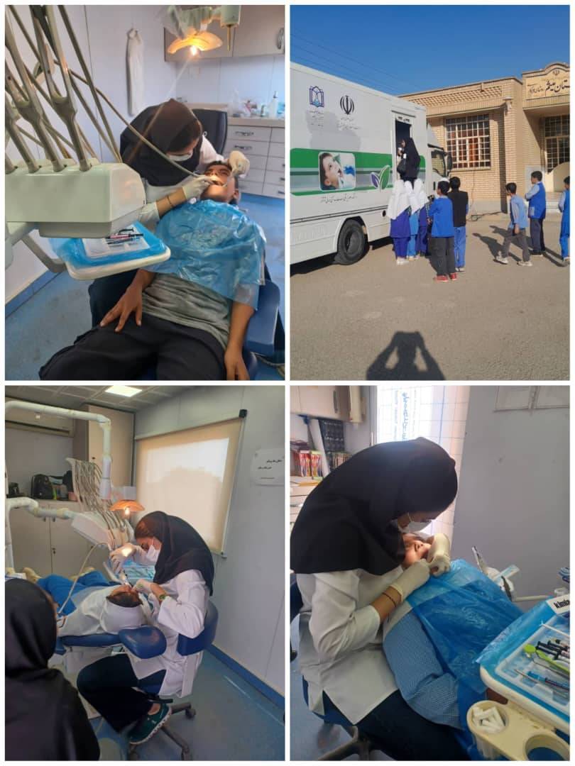 ارائه خدمات رایگان دندانپزشکی در روستای پیرگاری شوشتر