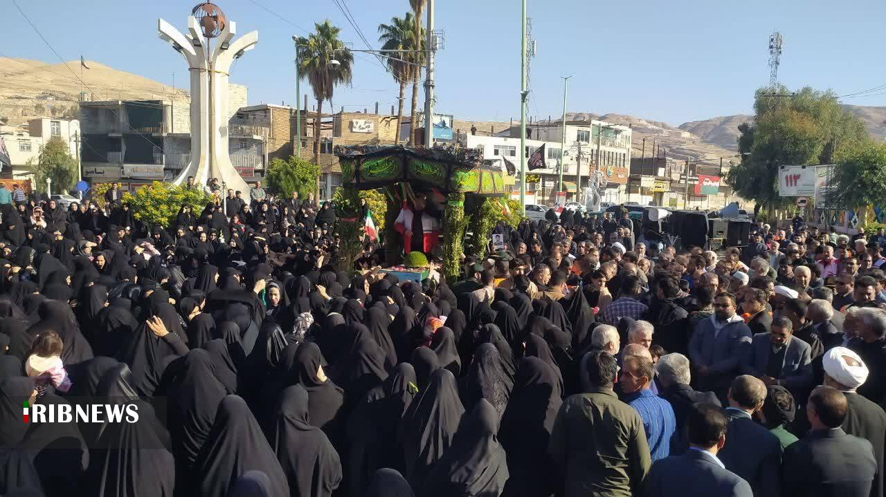 تشییع پیکر شهدای فاطمی در شهر‌های پلدختر و دورود