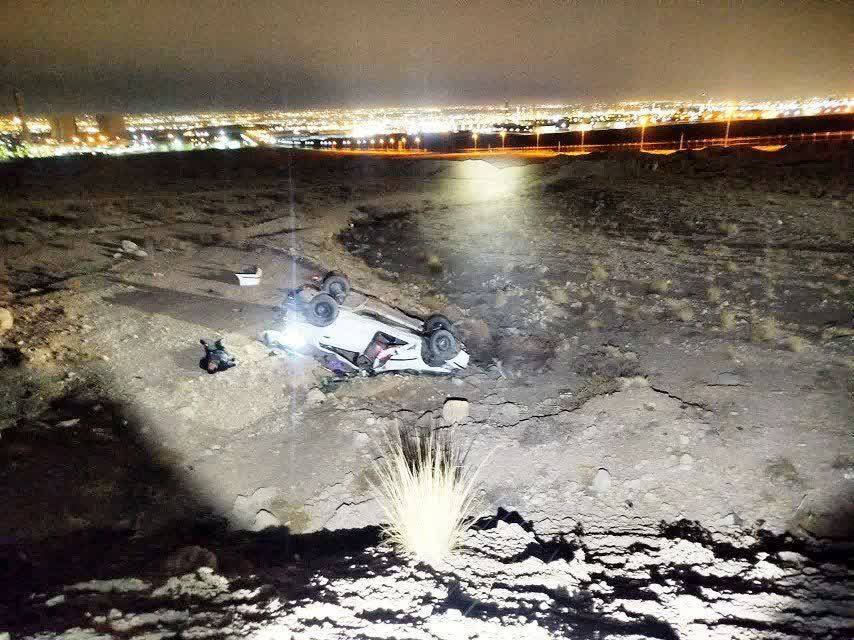 یک فوتی ویک مصدوم در حادثه واژگونی