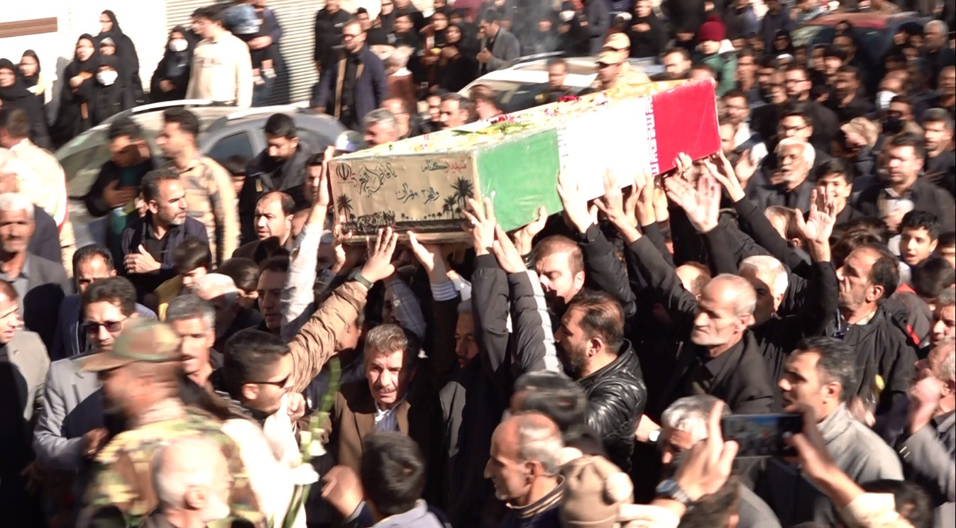 تشییع پیکر شهید گمنام دفاع مقدس در دامان الوند